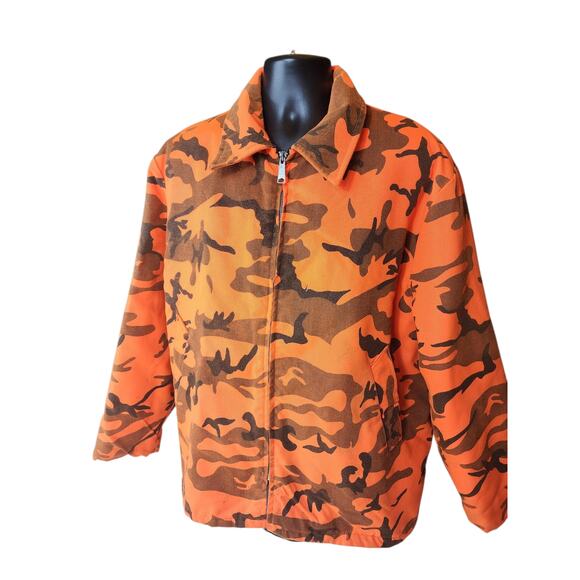 Vintage Woodfield Camo Hunting Jacket Mens XL USA Quilted Lining Hooded Gorpcore - Picture 4 of 16